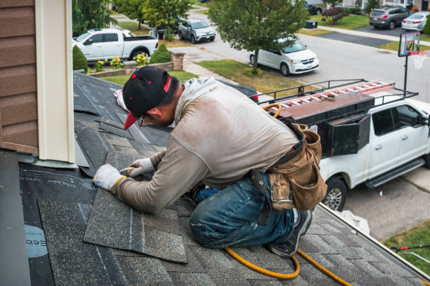 Professional Emergency Roof Repair technician working in Evansville, IN